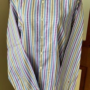 Men's Robert Graham Regular fit plaid Long sleeve size L. Plaid Button Down.